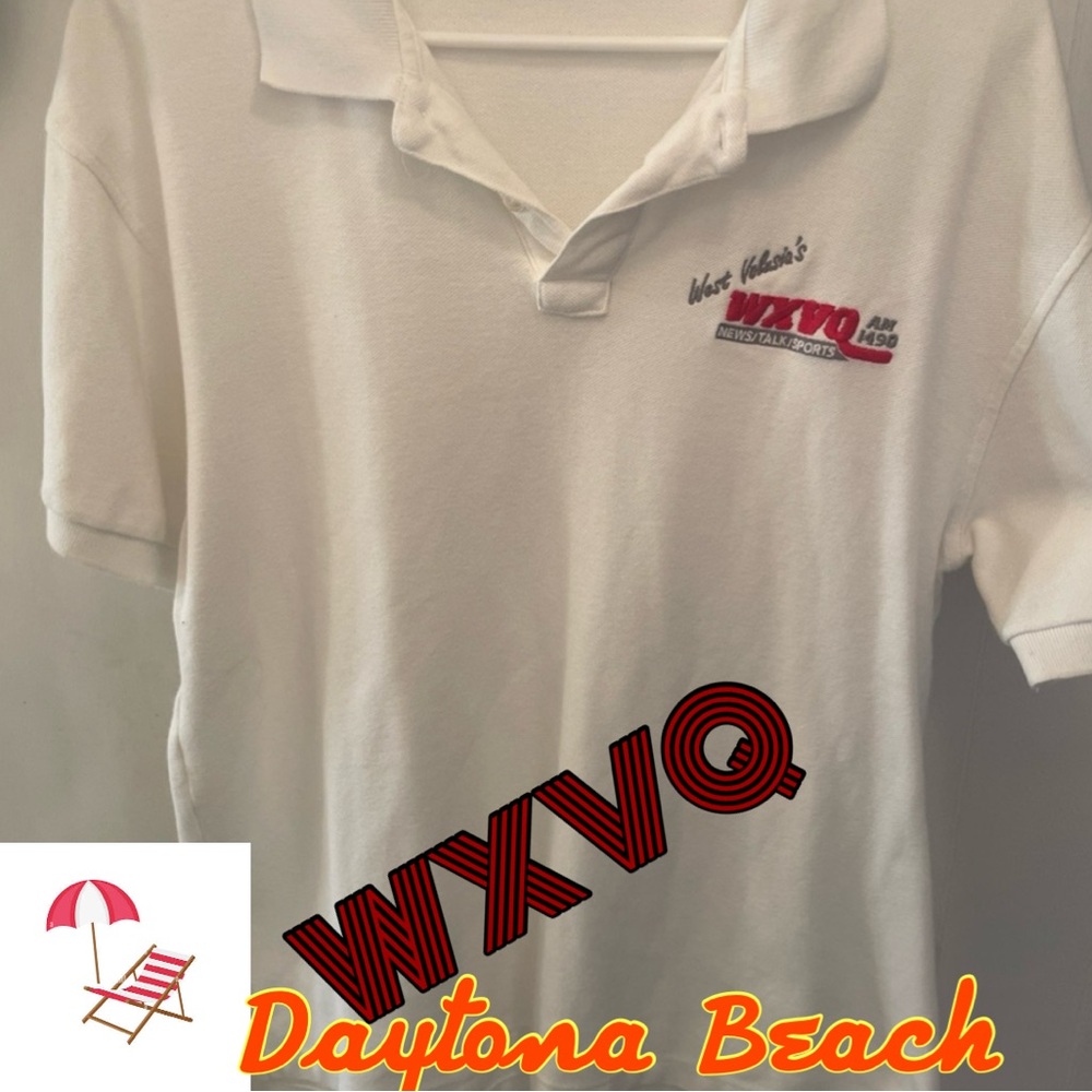WXVQ Daytona Beach Radio Station Heavy Duty Men’s Polo- L